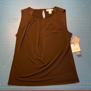Women’s Liz Claiborne Top, Black, Medium, Sleeveless.